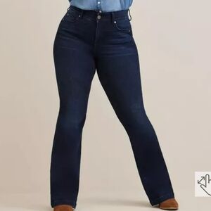Torrid Luxe slim boot Dark Blue Jeans
